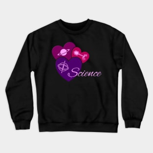 Heart for Science Crewneck Sweatshirt